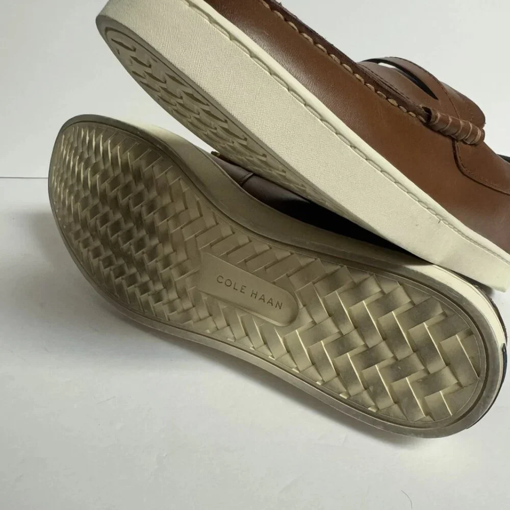 Cole Haan Mens Nantucket Penny Loafer Tan Size 11.5 M